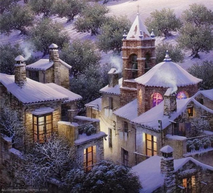 Beautiful Night Landscape Paintings BNL072