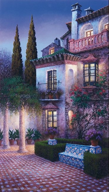 Beautiful Night Landscape Paintings BNL075