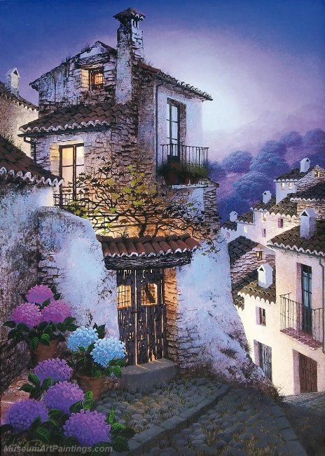 Beautiful Night Landscape Paintings BNL076