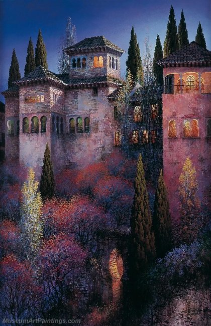 Beautiful Night Landscape Paintings BNL079