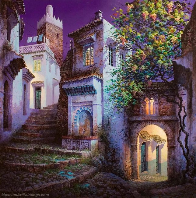 Beautiful Night Landscape Paintings BNL08