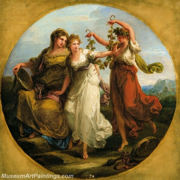Beauty supported by Prudence Scorns the Offering of Folly Painting
