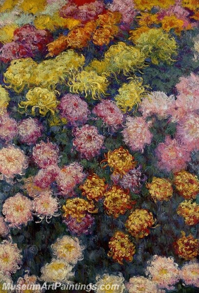 Bed of Chrysanthemums Painting