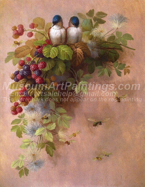 Birds Bees and Berries by Paul De Longpre