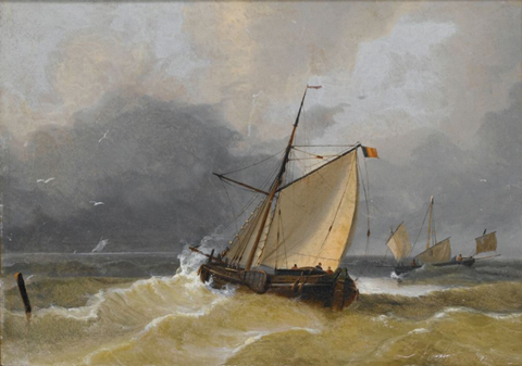 Boat Oil Painting 002