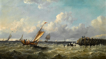 Boat Oil Painting 003