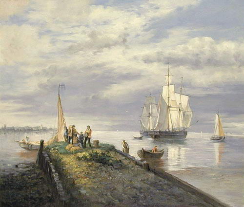 Boat Oil Painting 006