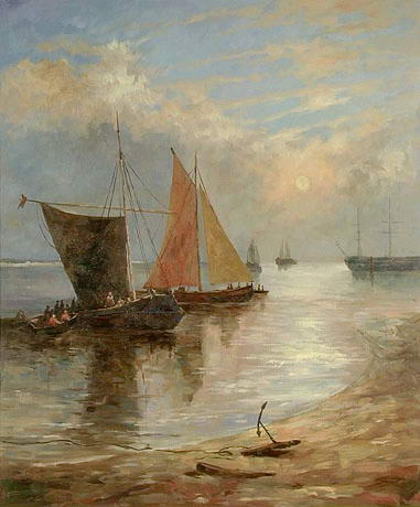 Boat Oil Painting 011