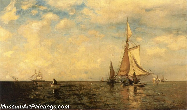 Boat Painting A Spring Morning