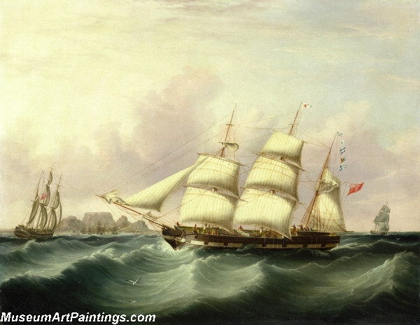 Boat Paintings The Alert of Liverpool off Capetown