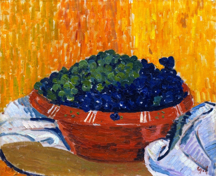 Bowl of Grapes by Giovanni Giacometti