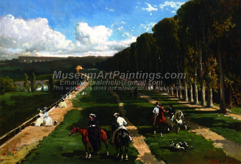 Bridal Path on the Terrasse de Saint Termain by Alfred de Dreux
