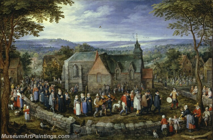 Brueghel el Viejo Jan Boda campestre Painting