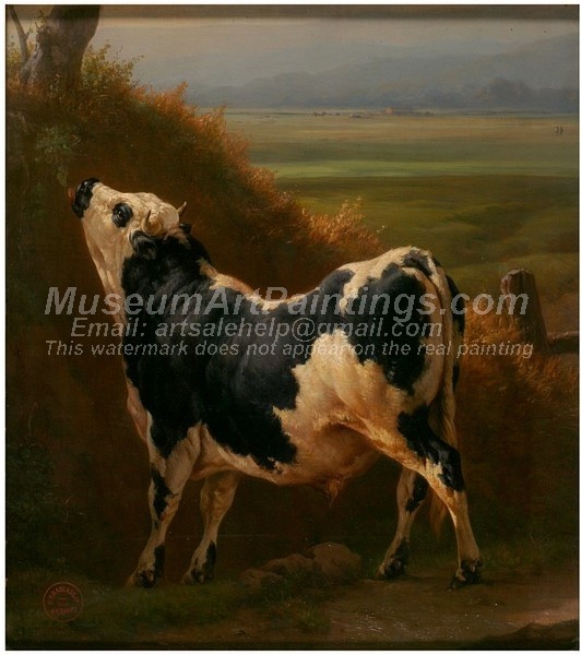 Bull Paintings A Bull in a Normandy Pasture
