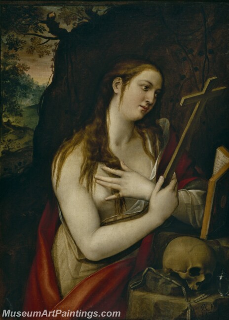 Carvajal Luis de Magdalena penitente Painting