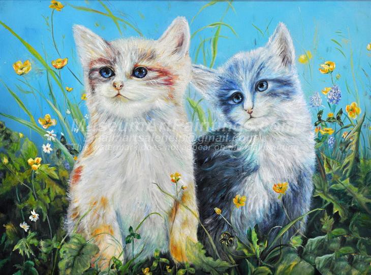 Cat Oil Paintings 005