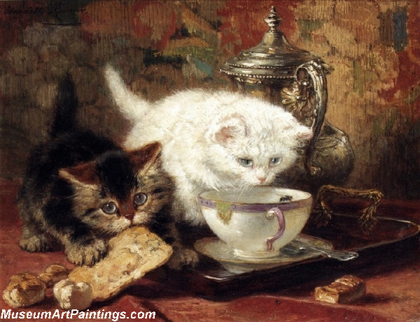 Cat Painting High Tea