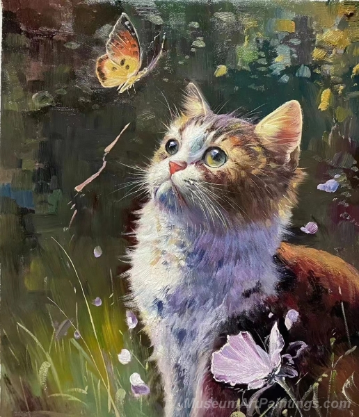 Cat Paintings Cat Portrait Painting CP2