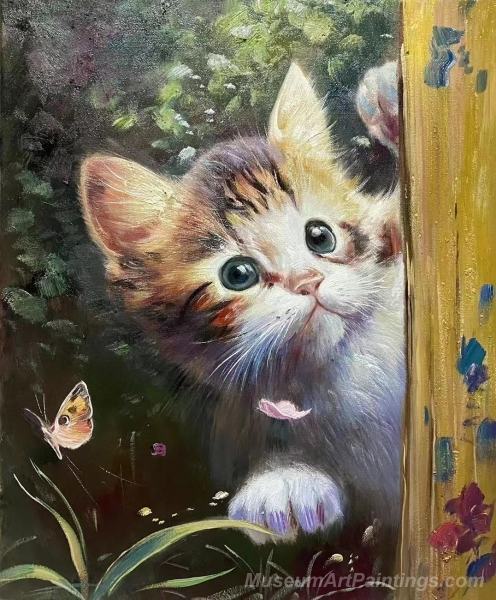 Cat Paintings Cat Portrait Painting CP3