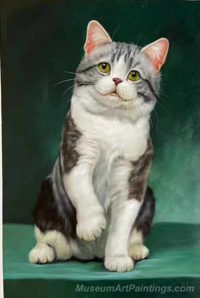 Cat Paintings Cat Portrait Painting CP5