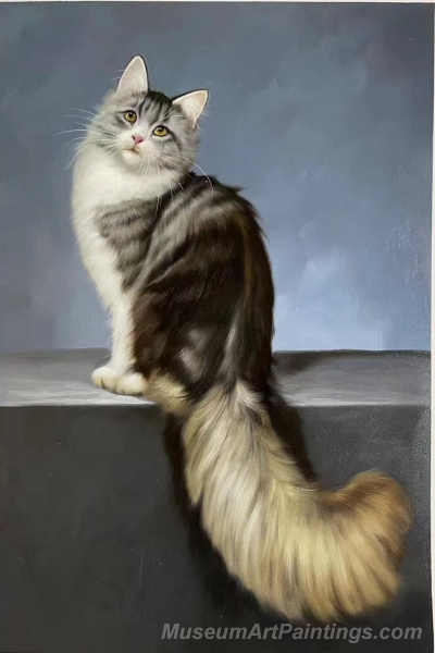 Cat Paintings Cat Portrait Painting CP6