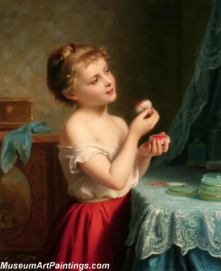 Children Paintings A Little Rouge by Fritz Zuber Buhler