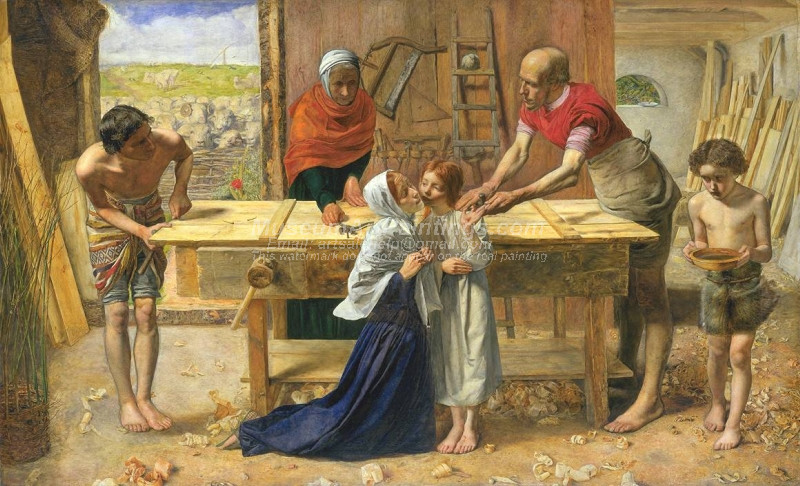 Christ in the House of His Parents by Sir John Everett Millais Bt