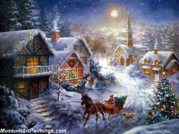 Christmas Oil Paintings 113