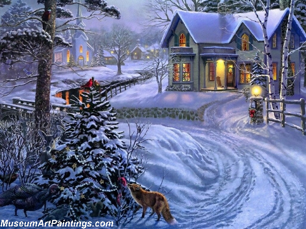 Christmas Painting Peace On Earth