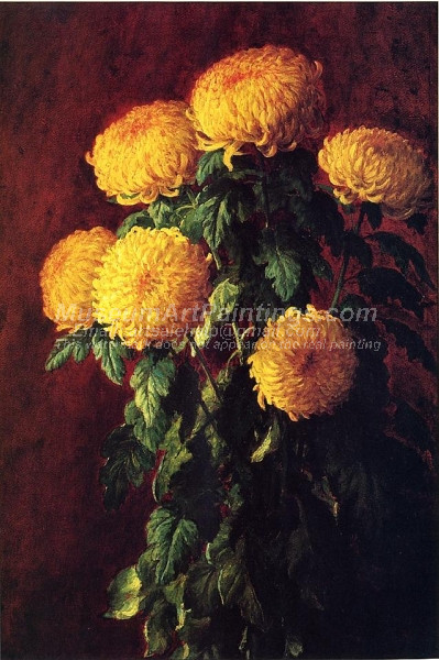 Chrysanthemums by John Ross Key