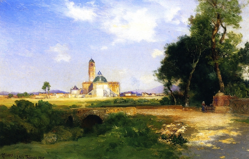 Church at Teoloyacan by Thomas Moran