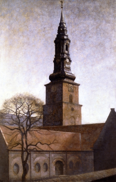 Church of St Peter By Vilhelm Hammershoi