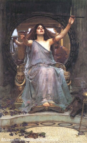 Circe Offering the Cup to Odysseus Painting