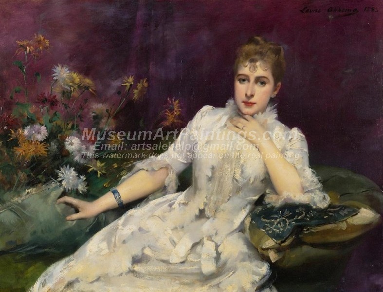 Classical Oil Paintings The Lady with the Flowers