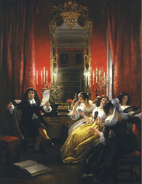 Classical Paintings Les Femmes Savantes