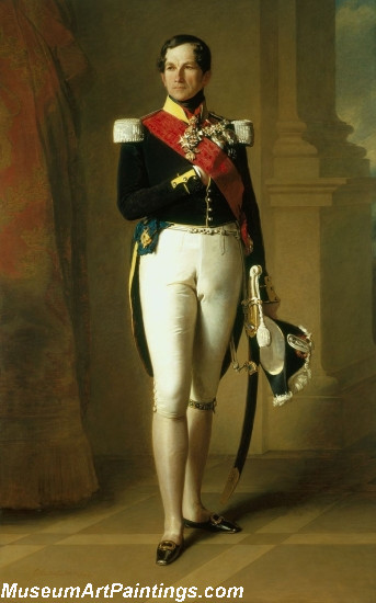 Classical Paintings Portrait of Leopold I of Belgium