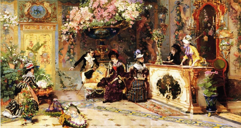 Classical Paintings The Flower Shop