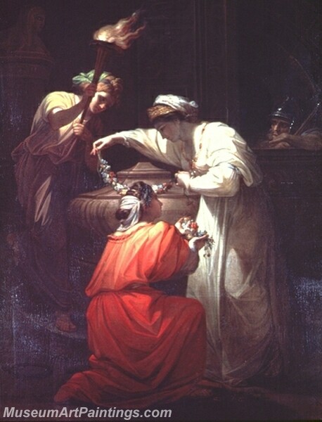 Cleopatra at the Tomb of Marc Antony Painting