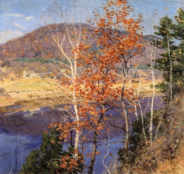Closing Autumn by Willard Leroy Metcalf