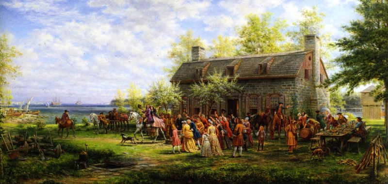 Colonial Wedding by Edward Lamson Henry