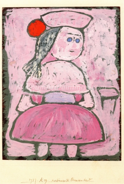 Costumed Peasant Girl by Paul Klee