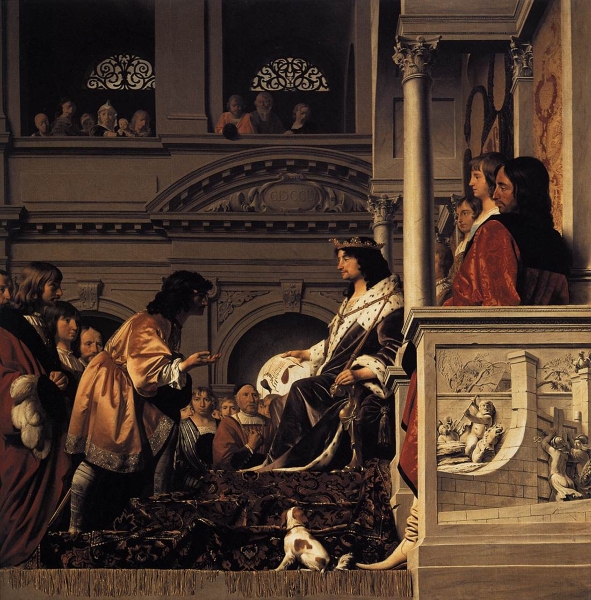 Count Willem II of Holland Granting Privileges by Caesar van Everdingen