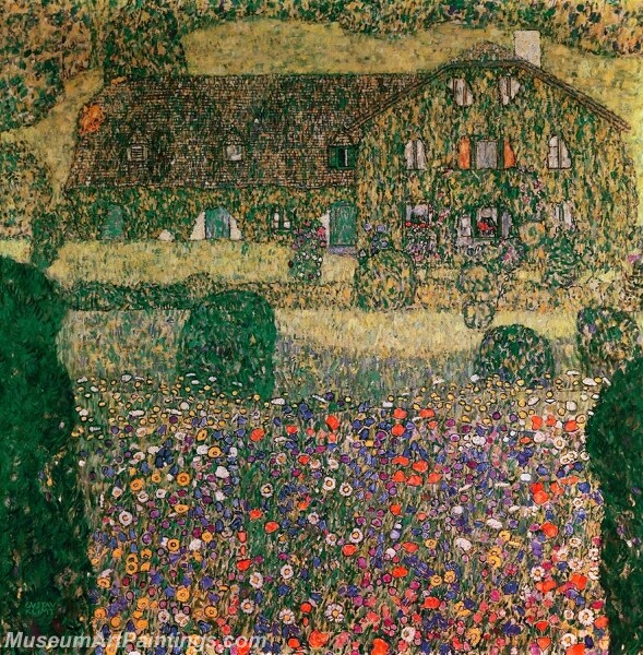 Country House by the Attersee Painting