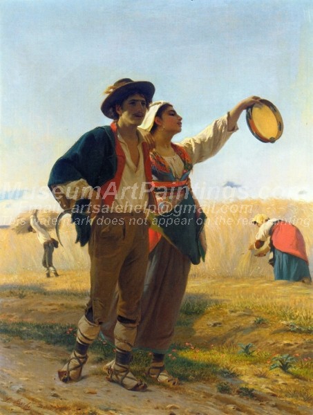 Countryside Oil Paintings Courtship