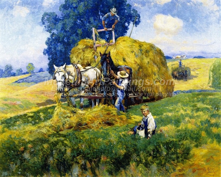 Countryside Oil Paintings Haying Time