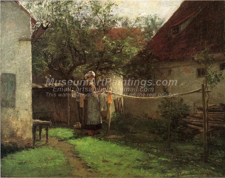 Countryside Oil Paintings Wash Day Bavaria