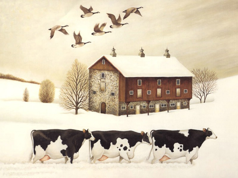 Cow Oil Paintings 004