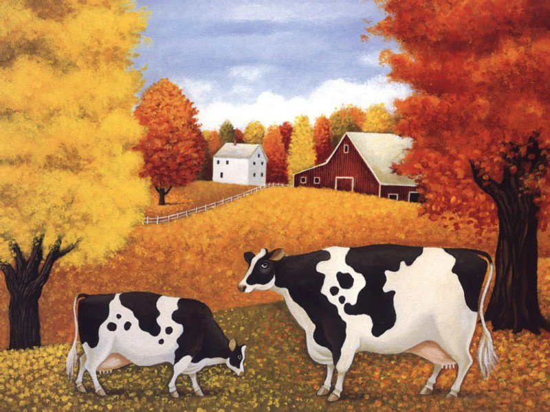 Cow Oil Paintings 007