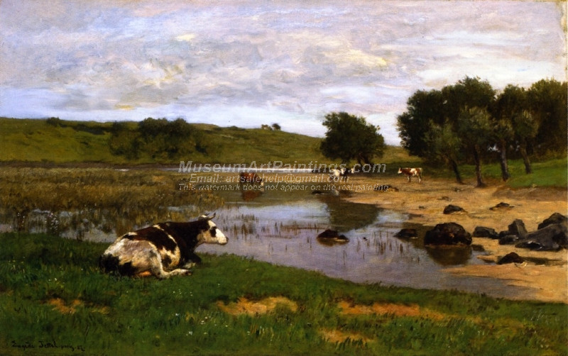 Cows Watering by Eugen Jettel