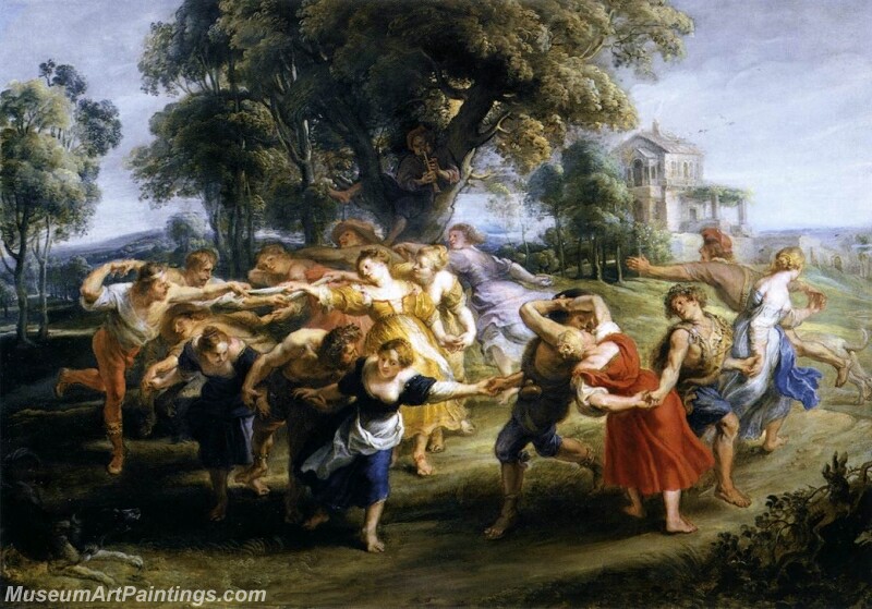 Dance of Italian Villagers Painting